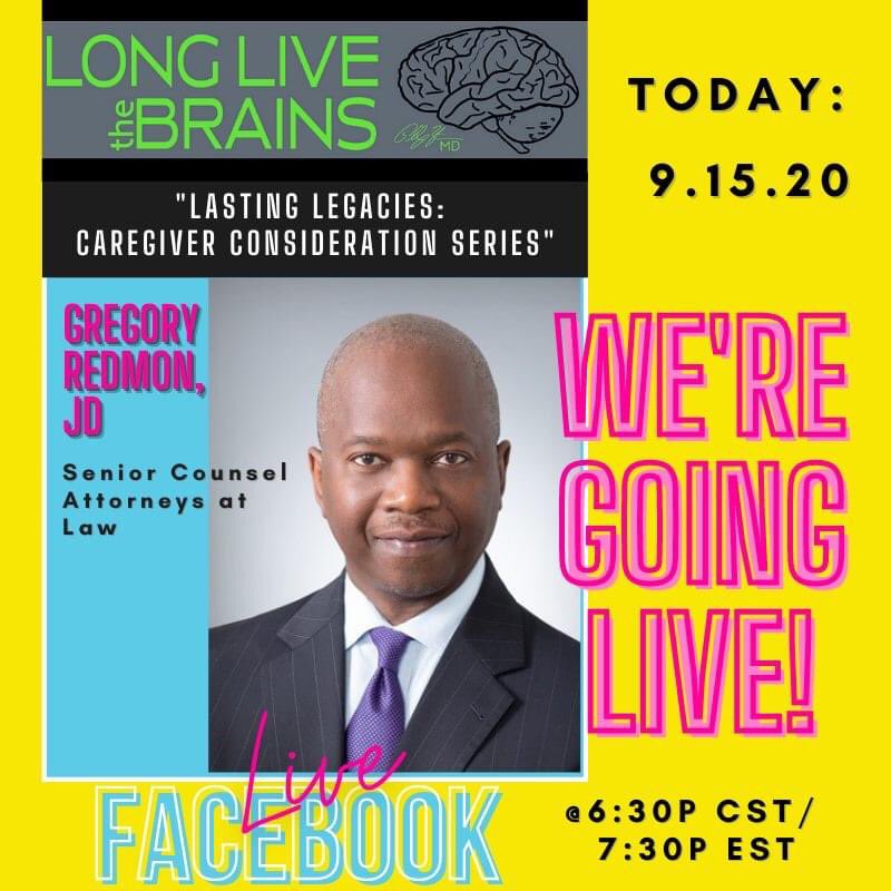 LongLiveBrains's tweet photo. Tonight, on Facebook Live, we will continue our “Lasting Legacies: Caregiver Considerations Series!" Attorney Redmon will discuss Medicaid Spend-Downs &amp; other long-term care funding options at my 2020 conference. #RegisterToday @ https://t.co/SH6Wepv4P2! https://t.co/dw1KcCWX4k