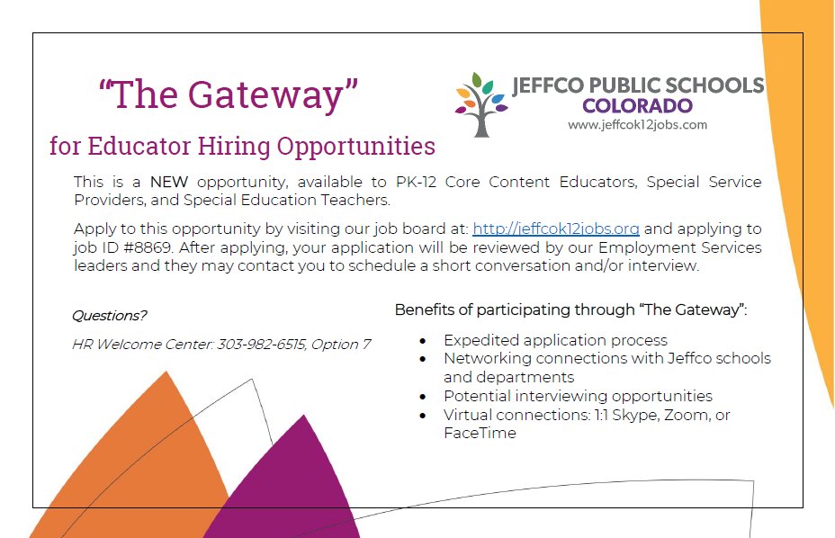 Jeffco Public Schools Jobs tweet media