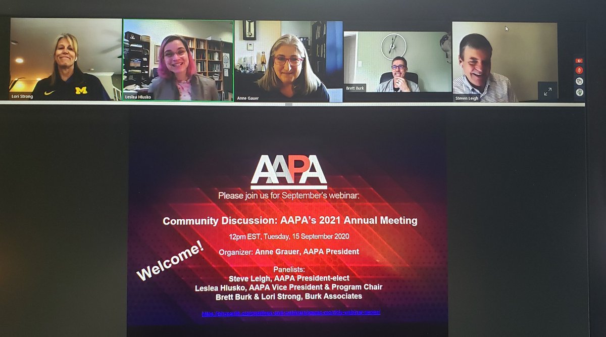 melmbeasley's tweet photo. Don't know the shape of the #AAPA2021 BUT there will definitely be a meeting. Come join the discussion happening right now! https://t.co/kaanDLK19f