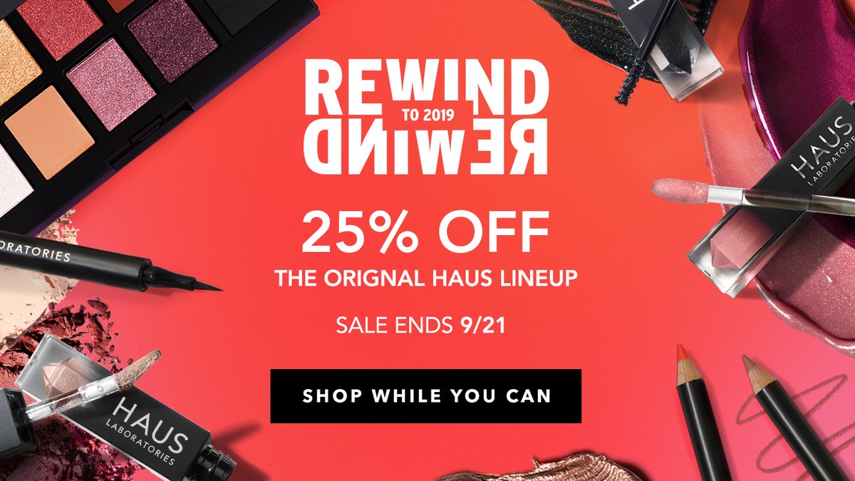 REWIND to 2019! Shop your favorites from our original lineup at 25% off >> bit.ly/3mqYwyn