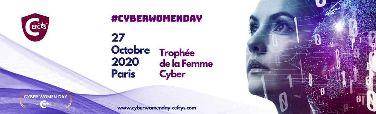 Nous sommes fiers d'être partenaires du #cyberwomenday du <a href="/CEFCYS_Officiel/">CEFCYS</a>, qui met en lumière des femmes influentes en cybersécurité. <a href="/fannyforgeau/">fanny forgeau</a>, notre Directrice Générale, fait partie du jury du Trophée de la femme Cyber. N'hésitez pas à candidater : bit.ly/3c3aRnj