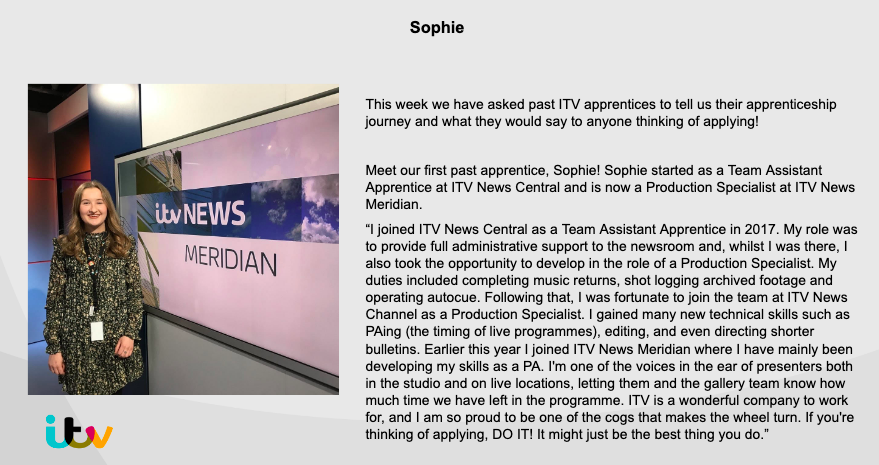 ITVCareers's tweet photo. We have so many amazing News Apprenticeship roles for you to apply for!
Visit https://t.co/QuDbDFuNuY https://t.co/HvbdikA2o1