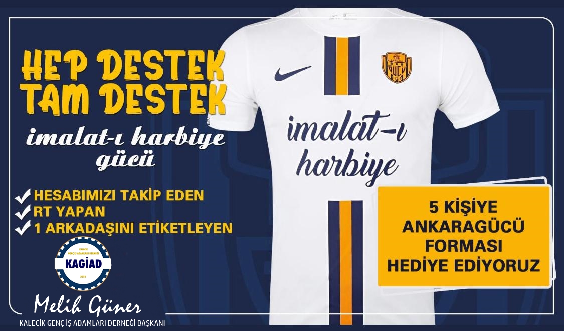 Yeni sezonda 
<a href="/Ankaragucu/">MKE Ankaragücü</a>
'müze yeni zaferler diliyoruz!

✔Hesabımızı Takip Eden
✔RT Yapan
✔1 Arkadaşını Etiketleyen

5 KİŞİYE #Ankaragücü FORMASI HEDİYE EDİYORUZ! Sarı daireMavi daire