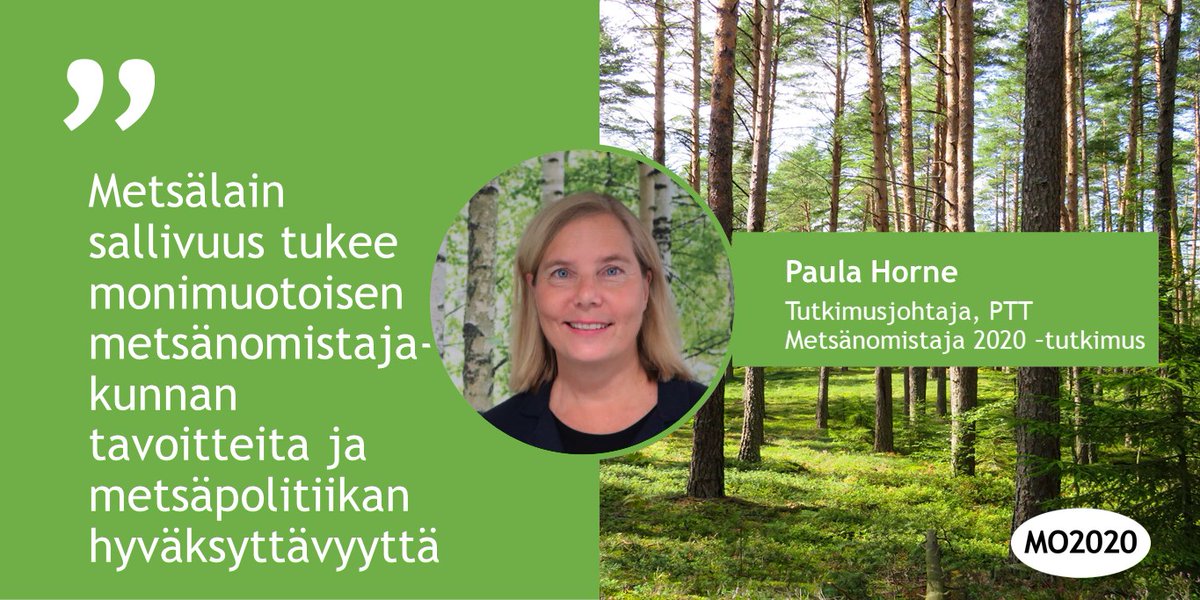 #metsänomistaja2020-webinaarissa tuloksia myös metsänhoidon hyväksyttävyydestä. Raportti julki huomenna! ptt.fi/julkaisut-ja-h… <a href="/helsinkiuni/">University of Helsinki</a> <a href="/LukeFinland/">Luonnonvarakeskus</a> <a href="/PTTfi/">PTT</a> @TTSfi <a href="/mmm_fi/">MMM</a> <a href="/metsasaatio/">Suomen Metsäsäätiö</a> <a href="/mmsaatio/">Metsämiesten Säätiö</a>