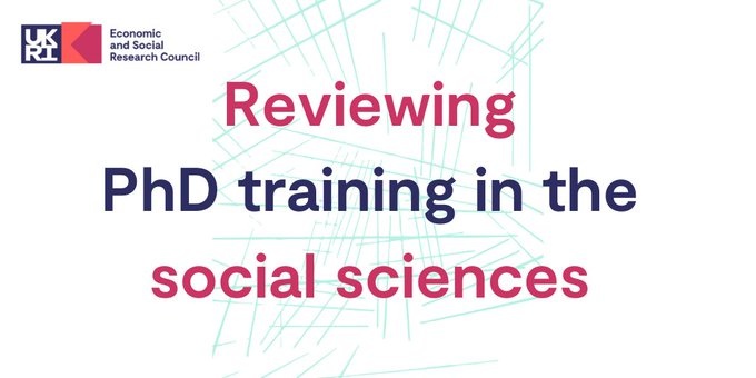 Our open consultation to inform our Review of the PhD in the Social Sciences is now open until 14 October.

We want to capture views from a diverse range of stakeholders on the strengths and limitations of current doctoral study.

To participate: orlo.uk/RmcNi