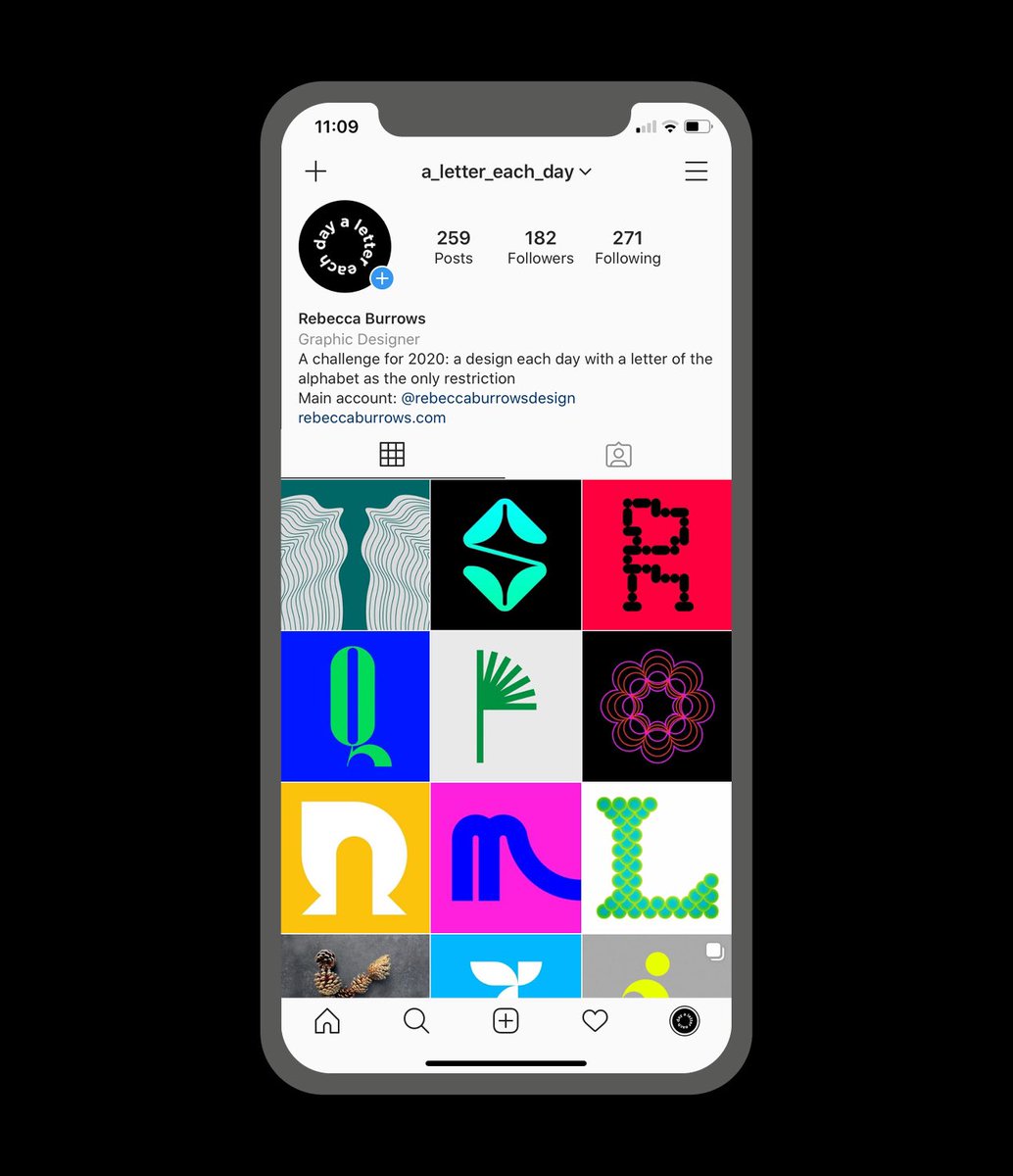RebeccaBDesign's tweet photo. At the start of 2020, I challenged myself to design a letter each day and post them to Instagram. I am proud to have kept this up for 259 days and counting...
Check out the full project here: https://t.co/Sa0yS2znVa
#typography #design #graphicdesign #designgrad https://t.co/vm7yclCIEl