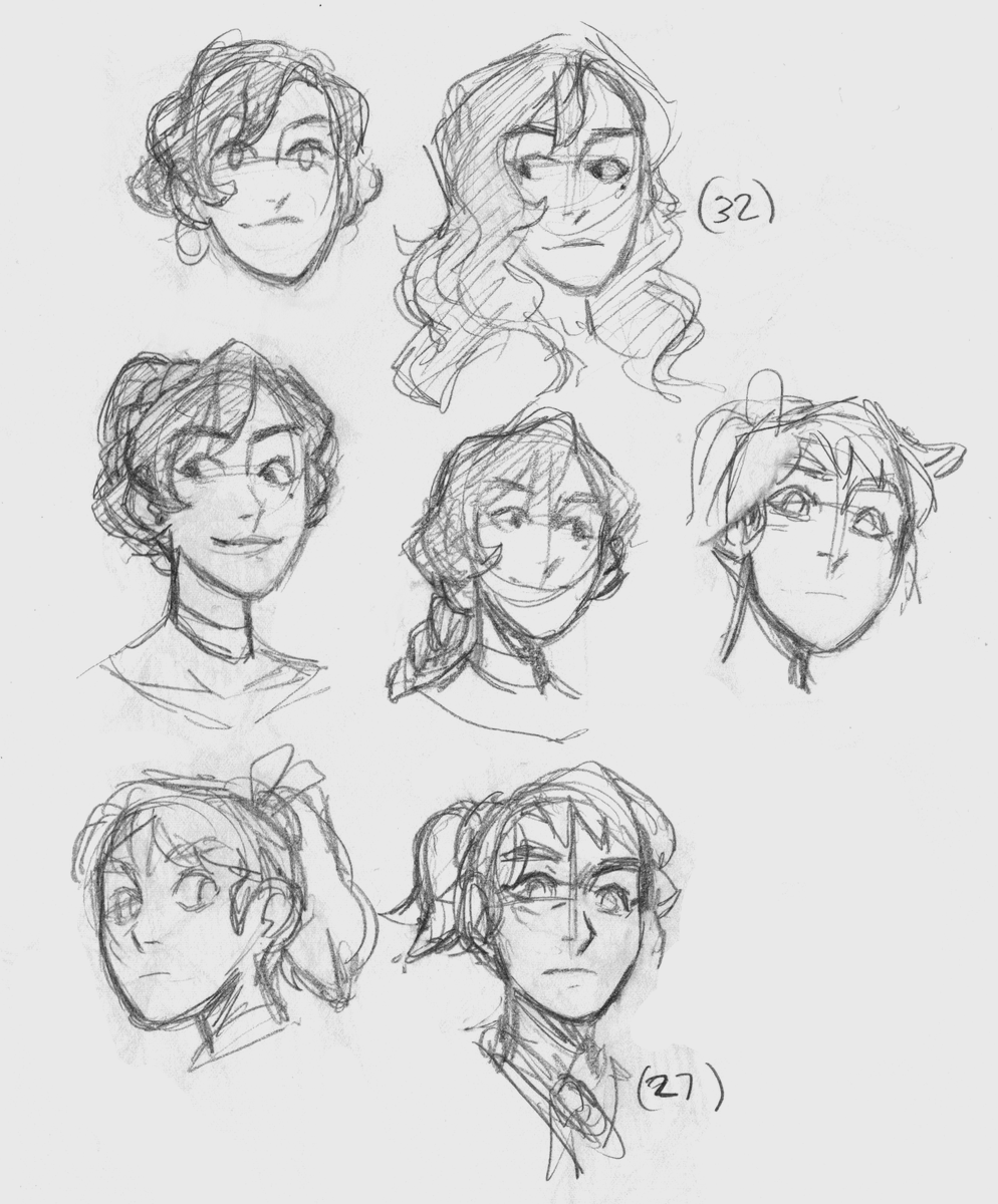 I drew the thumbnails for the animation before I even knew what the characters were gonna look like #ocs
