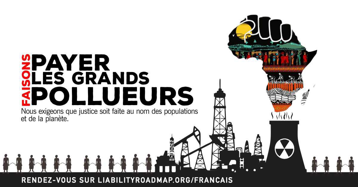 Nous avons besoin que nos élus tiennent les grands pollueurs responsables d'alimenter consciemment la crise climatique.
Il est temps de #les faire payer: Pour en savoir plus, rendez-vous sur LiabilityRoadmap.org

#MakeThempay
#PollutersPay