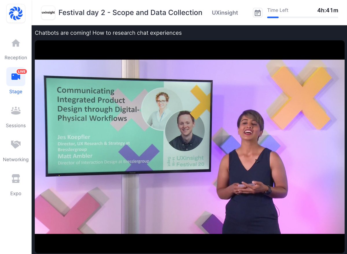 jeskak's tweet photo. So special to have my former colleague @nidhijalwal introduce my virtual presentation with @Mambler215 for the #uxinsightfestival @UXinsight_org https://t.co/WLi3FPtEbd