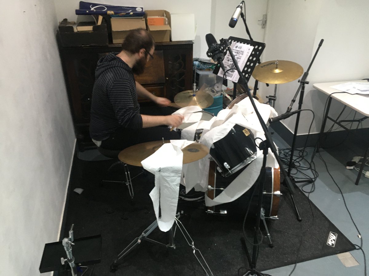 newCELF's tweet photo. A few weeks back we had a recording session for new works by @ClaireCvictoria  &amp; @Natroe21  with @JackMacSax  &amp; @mbhearty 

Join 7pm 17/09/20 to hear both works by these composers and a lot more Dada flavoured art.

https://t.co/IytBhPLJTP https://t.co/SlIJgVIn4e