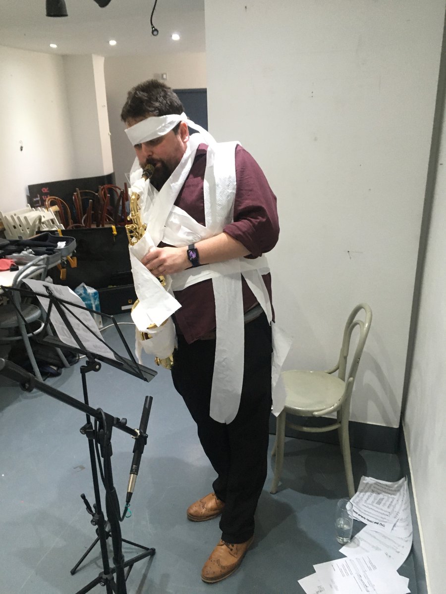 newCELF's tweet photo. A few weeks back we had a recording session for new works by @ClaireCvictoria  &amp; @Natroe21  with @JackMacSax  &amp; @mbhearty 

Join 7pm 17/09/20 to hear both works by these composers and a lot more Dada flavoured art.

https://t.co/IytBhPLJTP https://t.co/SlIJgVIn4e