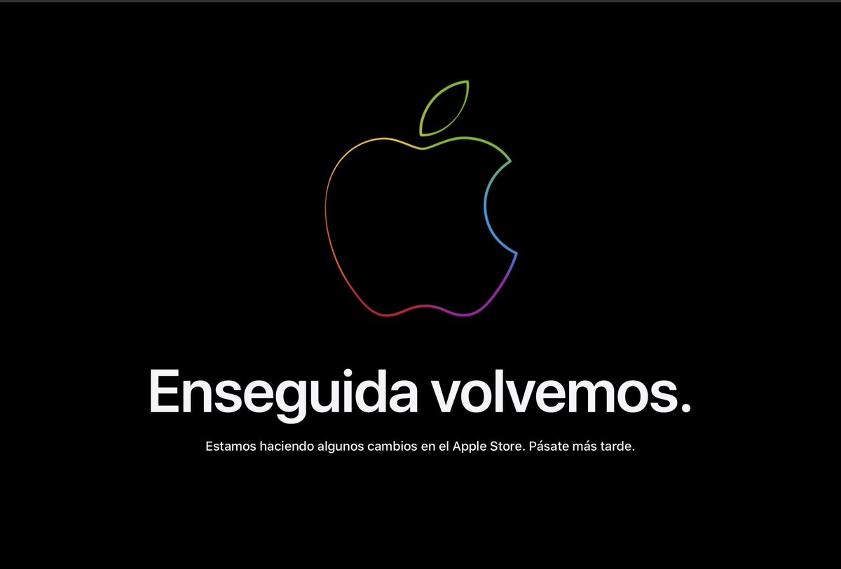 maradrial's tweet photo. Cierran la tienda solo por la presentación del Apple Watch y del IPad?
Se huele a IPhone 12 #AppleEvent https://t.co/9evHDFgNPZ