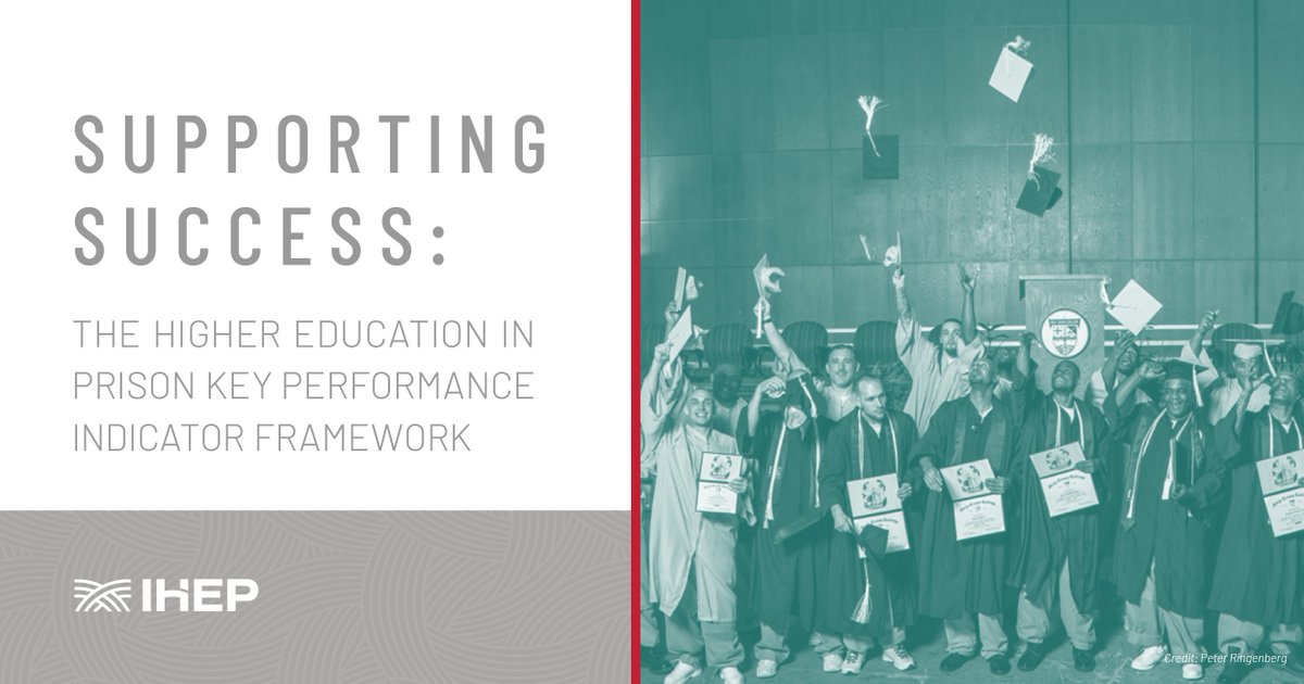 OUT TODAY: @IHEPTweets' latest report outlines a clear set of performance indicators to help #HigherEdInPrison programs generate data to inform quality programming and strong student outcomes: lght.ly/ef6kl5m 
#SupportingHEPSuccess