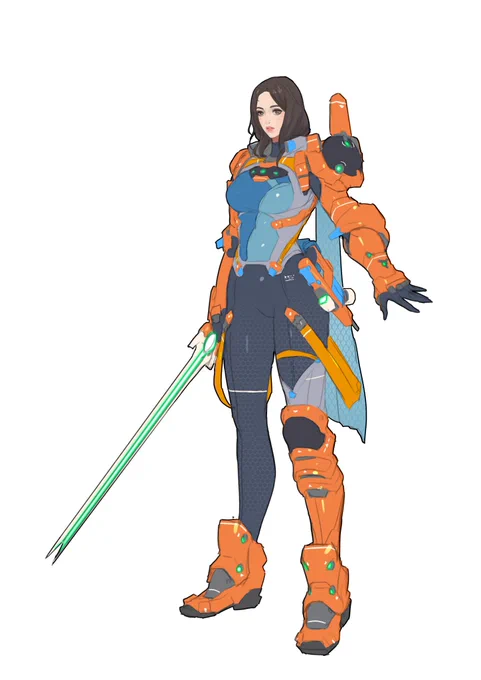 前に描いたキャラを気に入ってるので久しぶりに描いてみる。 