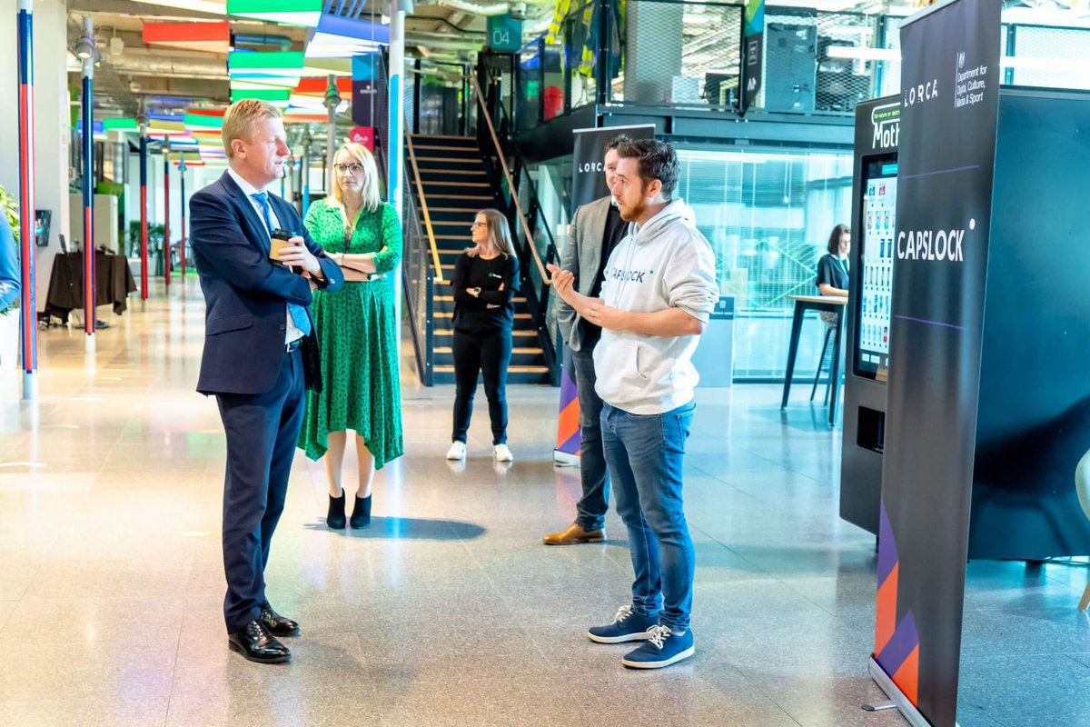 I spoke with <a href="/OliverDowden/">Oliver Dowden</a>, Secretary of State for <a href="/DCMS/">Department for Culture, Media and Sport</a>, about the need for education reform.
The UK workforce faces urgent digital skill shortages and tackling this problem is one of Oliver's highest priority.

We're investing £1.6m to re-skill 200 UK adults in #cyber to help