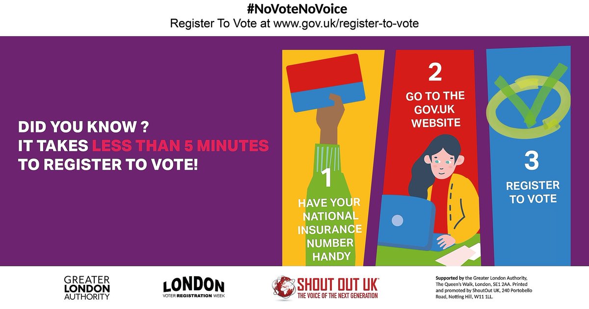 SouthwarkColl's tweet photo. It only takes less than 5 minutes – make a change by #registeringtovote here:
https://t.co/Ai0TcWsSrp
#NoVoteNoVoice #internationaldemocracyday https://t.co/94T4gn8OvZ