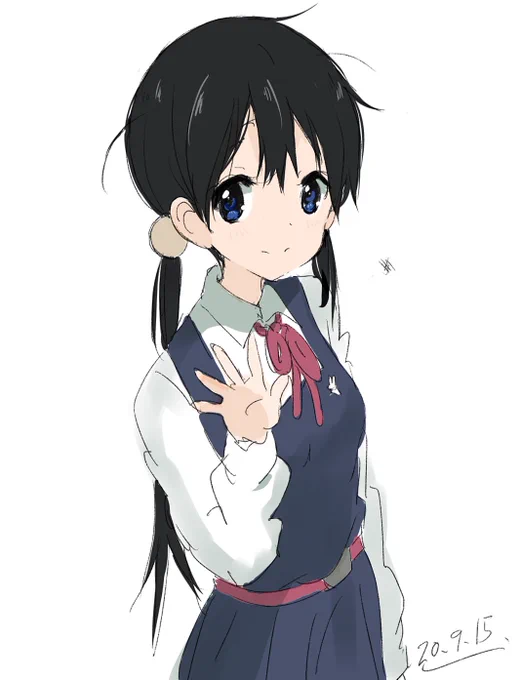 たまこまーけっと久しぶりに観たので久しぶりにたまこちゃん描いてみる 