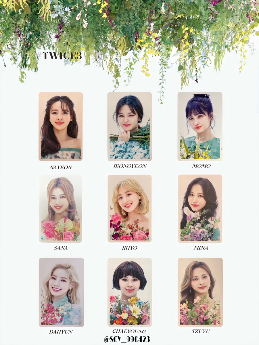 TWICE3 ot9 hi-touch photocards @JYPETWICE #TWICE #트와이스