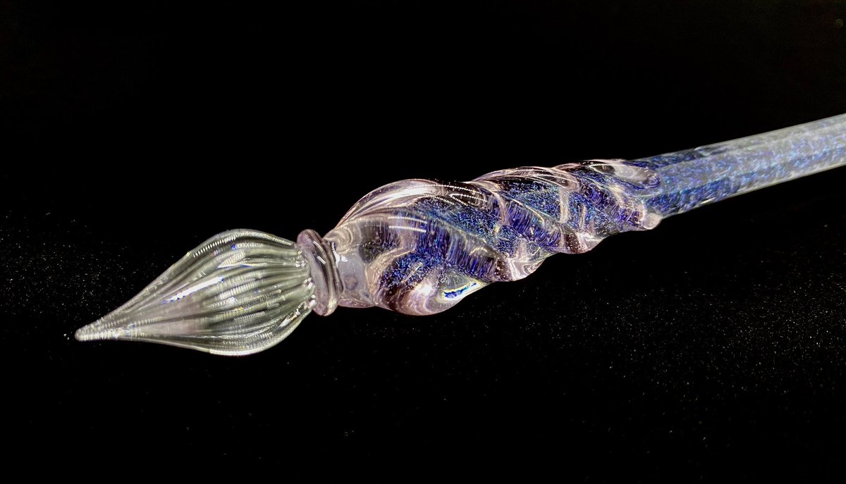 インクに合わせて「誰そ彼」ガラスペンも制作中・・・