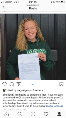 Ainslie, we are so proud of you!! Your hard work has paid off in a big way. We can't wait to watch you playing college lacrosse. #RWGirlsLAX