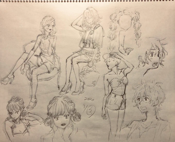 3月から久々に描きはじめましたけど、クロッキー用のクロッキー帳が一冊終わりました

最近は良い意味で肩の力を抜きながらでも、しっかり良い経験になっている感覚がもてるようになってきた、気が、、

持続して持てればいいなあー☺️ 