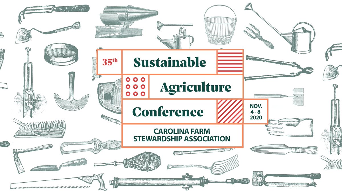 carolinafarm's tweet photo. โฐ๐ฆEarly bird registration is open for our 2020 Sustainable Agriculture Conference (11/4-11/8), and it's more affordable and accessible than ever before. https://t.co/lNxYCjRZeO
Register now and save $$ on your ticket! #CFSAC2020 https://t.co/AcXPD7dNYQ