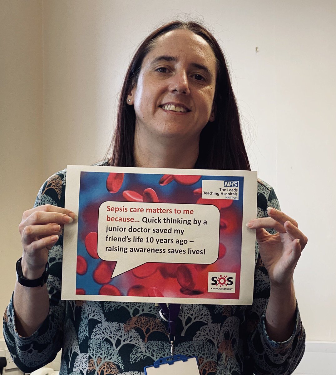 Raising awareness on World Sepsis Day <a href="/LeedsHospitals/">Leeds Teaching Hospitals</a> #stampoutsepsis <a href="/NickAllenRGN/">Nick Allen</a>
