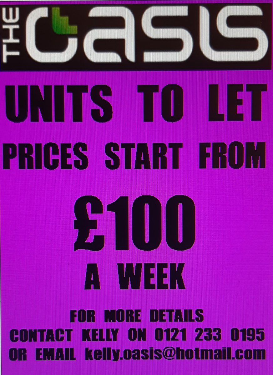 TheOasisStore's tweet photo. Are you looking to open your own business? Maybe your looking for a base in the city Centre for your online business, whatever your reason we have just what you need . No need to pay rates or service charge, just the rent is all we ask for, Interested? give me a call or email. https://t.co/62GM1tfVub