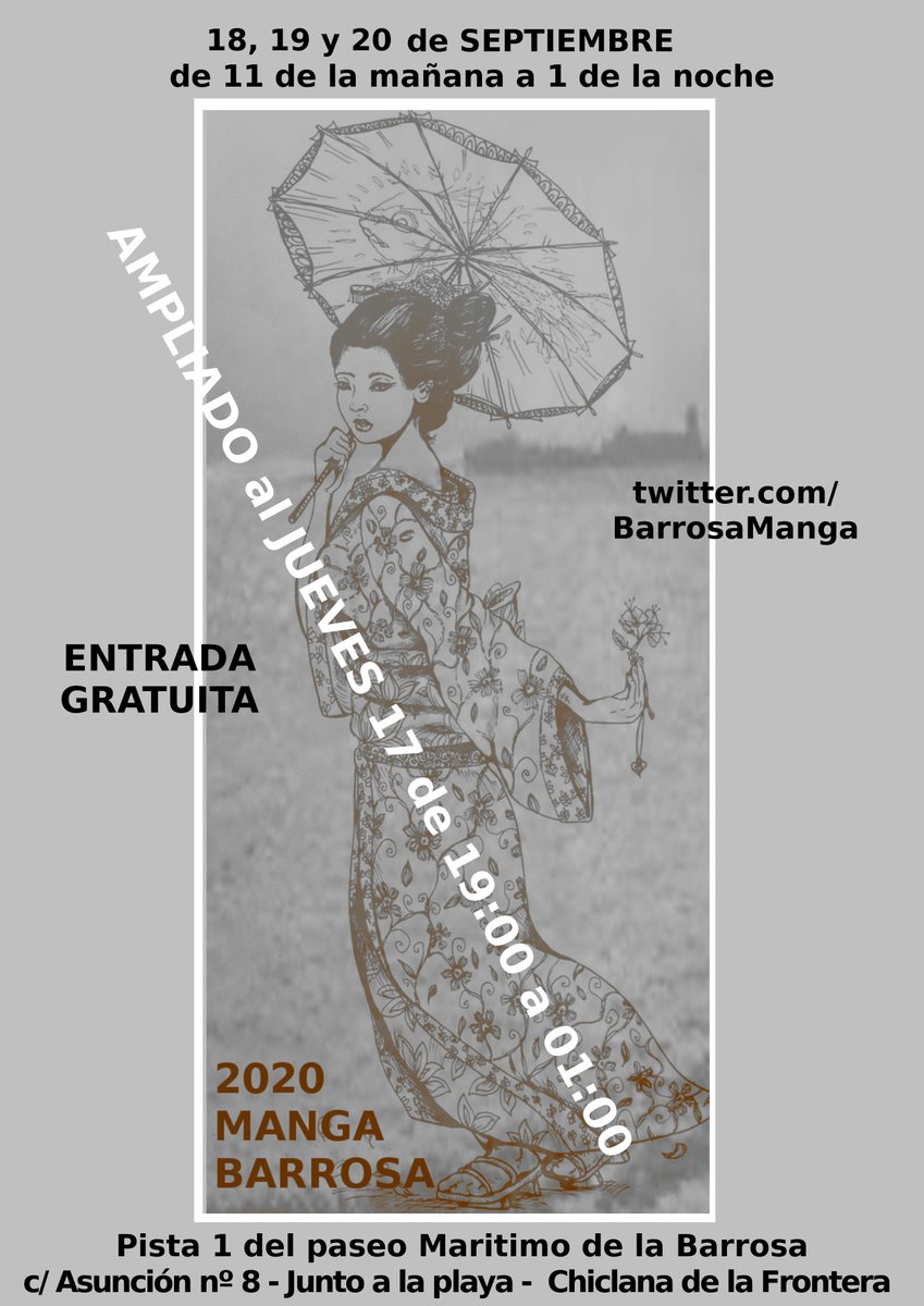 BarrosaManga's tweet photo. AMPLIAMOS EL EVENTO !!. INCLUIMOS LA TARDE DEL JUEVES !! https://t.co/RyO89kEfEL
