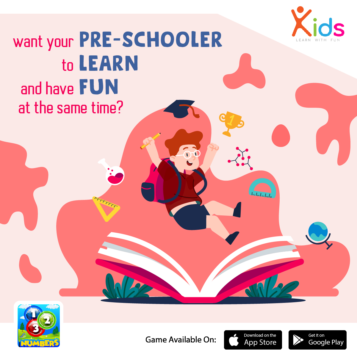 Pre-schooler Learn With Fun: play.google.com/store/apps/det…
#number #game #numbergame #kidsgame #kids #fungame #numberrecognition #recognition #Kidslearnwithfun #Play #Playgame