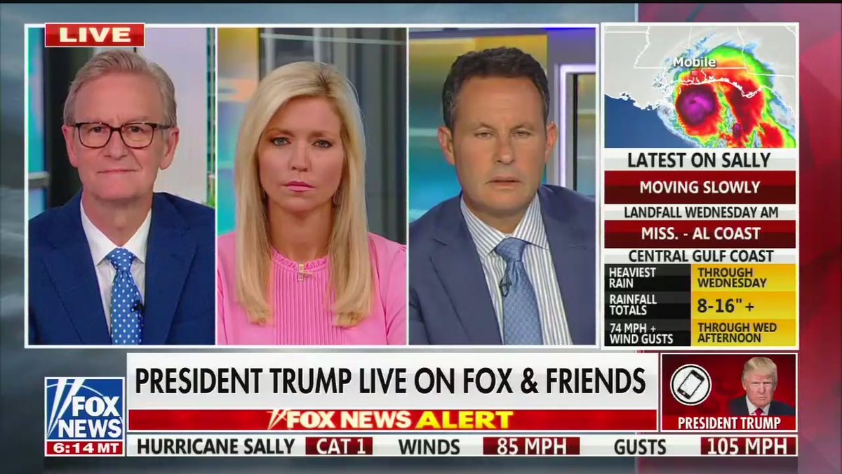 The Fox & Friends hosts react to President Donald Trump
