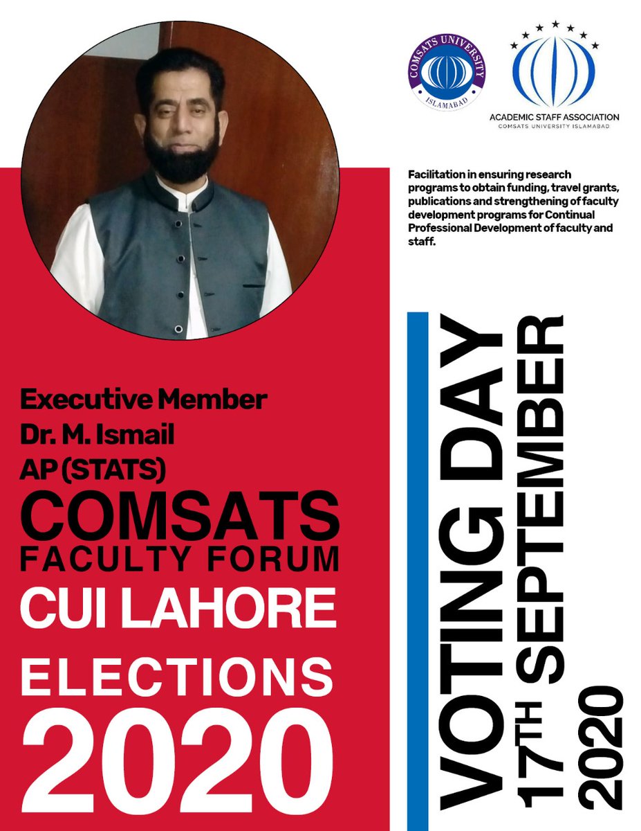 COMSATSFForum's tweet photo. Vote for Faculty, vote for change,
Vote for COMSATS Faculty forum

Together we can make a difference.
#comsatsfacultyforum #cui_lahore #comsats #cuiFaculty #cui_asa
@AminaHAMEED11
 
@Dr_AliNawazKhan
 
@HAROON3501
 
@dr_imcheema
 
@Drwaseemhassan
 
@hiba_hashmi09
 
@Sabeen03417246 https://t.co/P8Wp5qVstO