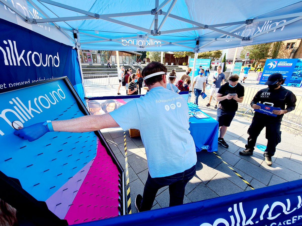 bamuk's tweet photo. Feels so good to be on the Freshers Tour 2020. Such a glorious day @cusu Freshers' Fair and to be able to represent our brands on campus face to face once more. COVID secure, socially distanced queues and smiles beaming under the PPE! 😁 It's good to be back! https://t.co/gN0MmhQdNe
