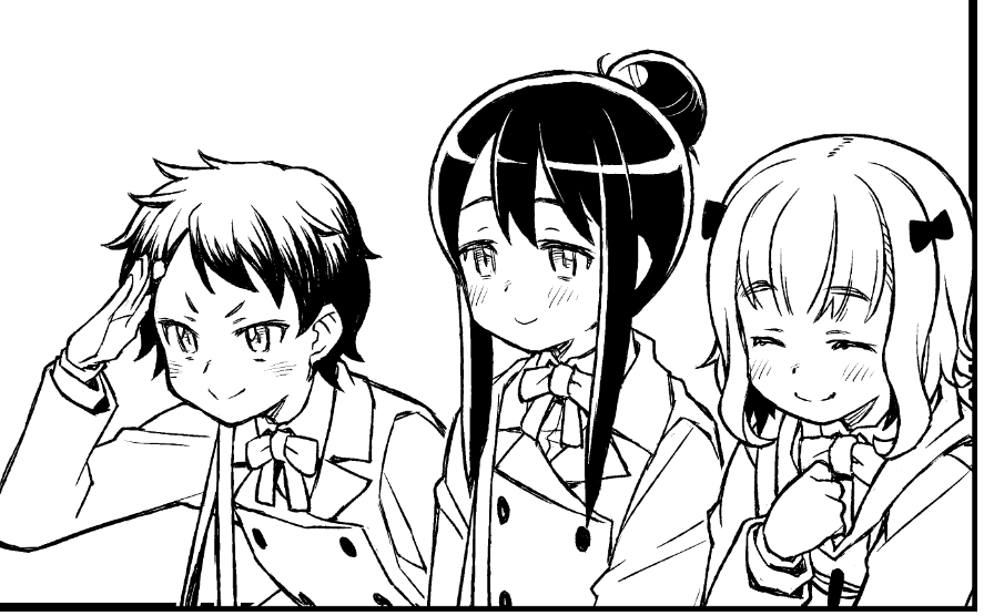 割と可愛く描けたんじゃないか系一年生チーム 