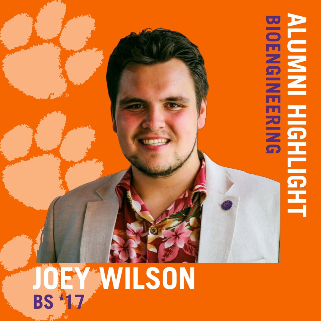 ClemsonBIOE's tweet photo. โWhen companies and individuals alike see the Paw, they now recognize that Clemson is not just a football powerhouse, but also an institution that produces some of the best-prepared bioengineers in the United States and the World.โ -Joey Wilson
#alumnipost #teamCUBioE #BIOESTRONG https://t.co/JP0LbL7B5T
