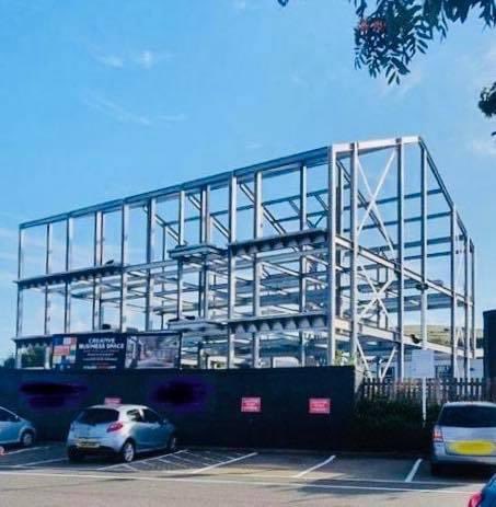 The steel work is coming on nicely at this site in Sussex that we are starting soon 👍 Really looking forward to getting stuck into this project which consists of 41 apartments and 12 commercial units 👍 #electricalservices #electrics #electricians #commercialelectricians