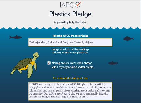 iapco's tweet photo. Celebrating #TickyTheTurtle Tuesday with a new pledge from @cankarjevdom who are aiming to ban all #singleuseplastic from the meetings they organise & all of their offices. Well done!! Join them and take the pledge to make one single measurable change https://t.co/W6UNjiQ3cm 🐢 https://t.co/mOf9JH6WJh