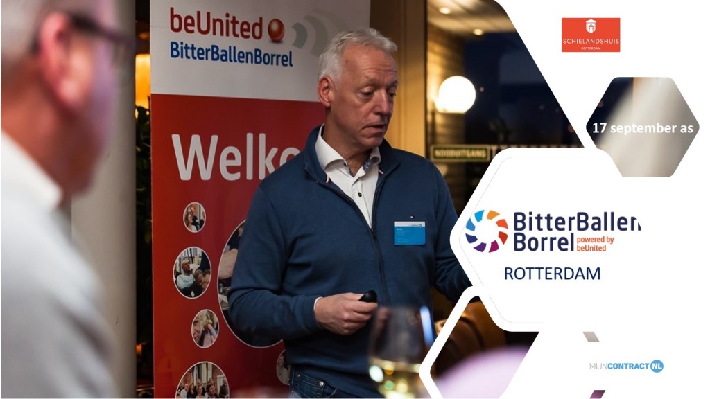 Kom je donderdag ook naar de @BitterBalBorrel in Rotterdam? Wil je als #ondernemer meer tijd en meer winst? Dit is jouw kans om <a href="/renebos/">renebos</a>, <a href="/MarjoleinGielis/">Marjolein Gielis</a> en <a href="/meijt/">Tine van der Meij</a> van <a href="/mijncontract/">mijncontract.nl</a> te ontmoeten! Graag aanmelden: lnkd.in/gTTGFfi