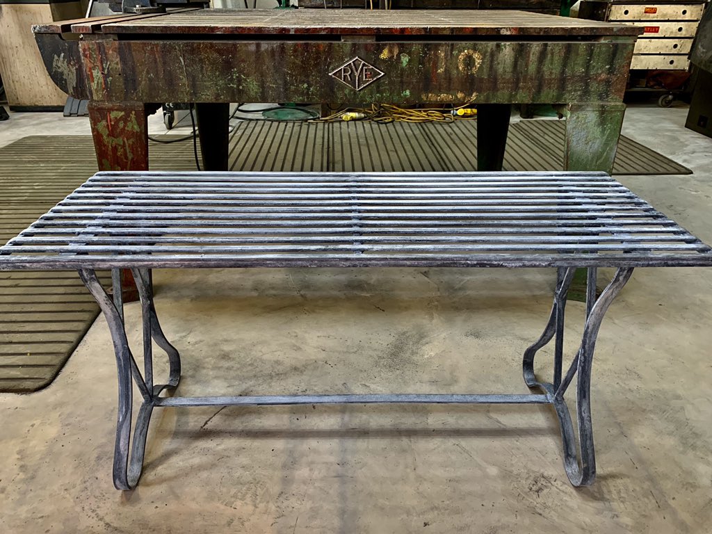 The Charlecote table complements the #Charlecote bench nicely!!#handmade #worcester