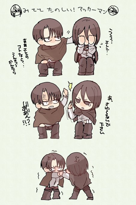 お題箱から「兵長とミカサ」 