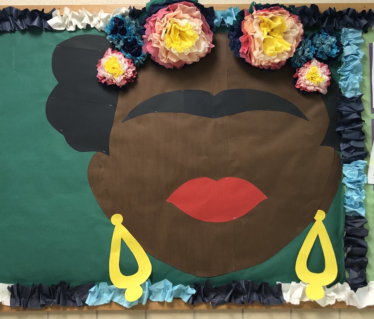 Hispanic Heritage Month starts today!  Love this bulletin board outside of the 1st grade DLI classrooms <a href="/PleasantRunElem/">Pleasant Run Elem.</a>.