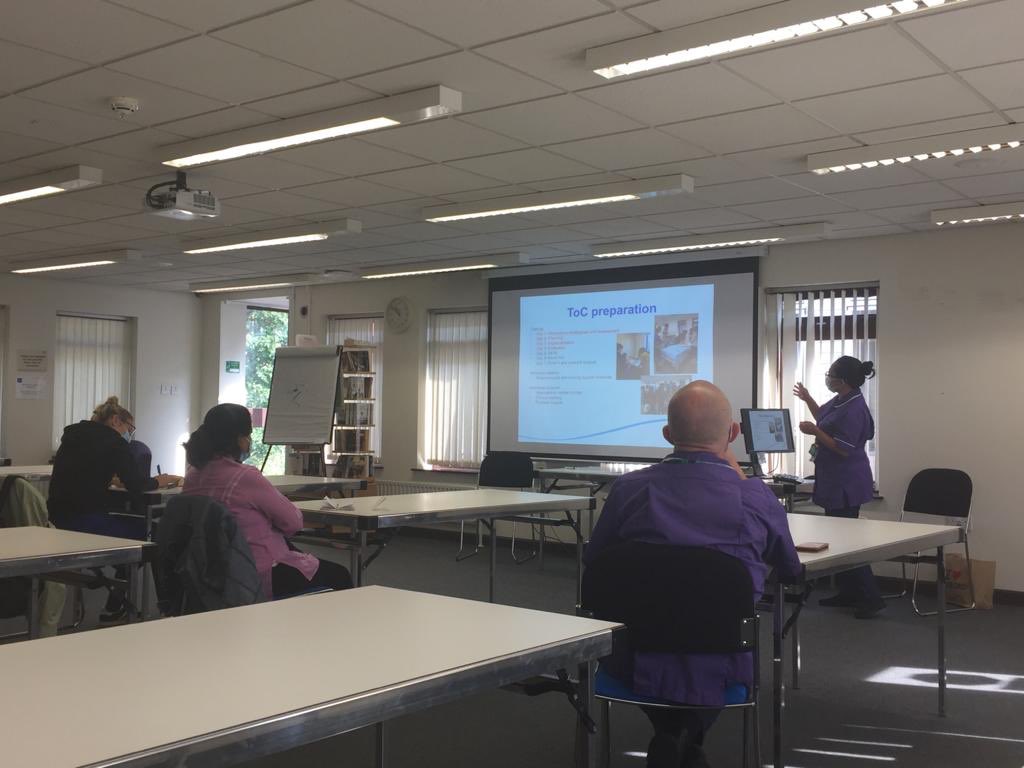 NUHPractice_Ed's tweet photo. Great discussions at today’s “Supporting the Journey” session with @LucyHGillespie and @mariongajisan! Thank you for your continuous support. Looking forward to work with you all. #supportingournurses @NUHSurgery @NUHMedicine @MoppettSarah @suehaines1 https://t.co/B0qtCwONSv