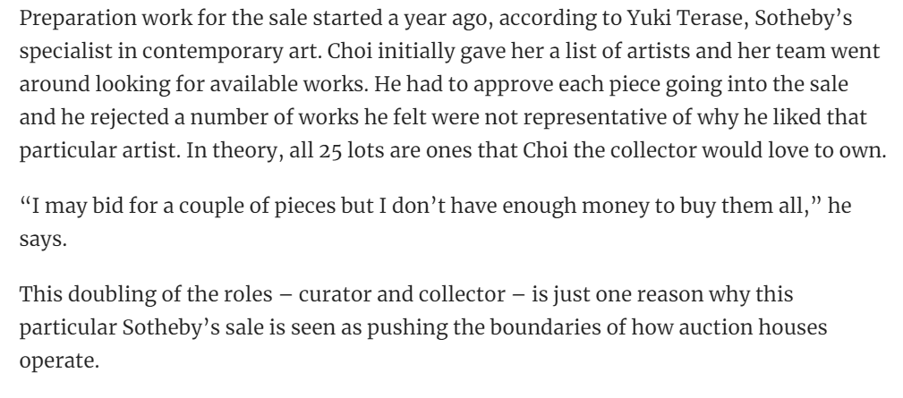 T.O.P personally curated the whole auction which includes 6 specially commissioned works from different artists.