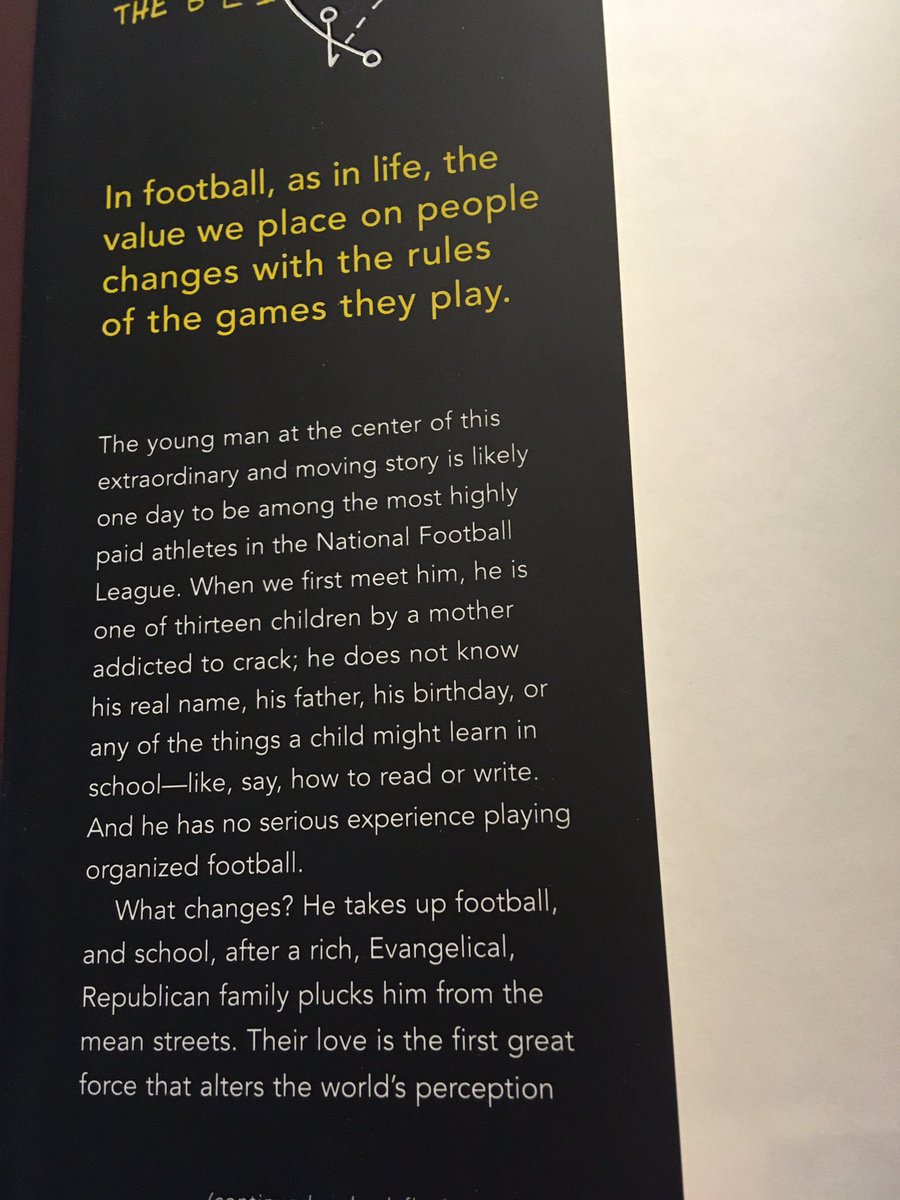 Suggestion for September 15 ... The Blind Side: Evolution of a Game (2006) by Michael Lewis.