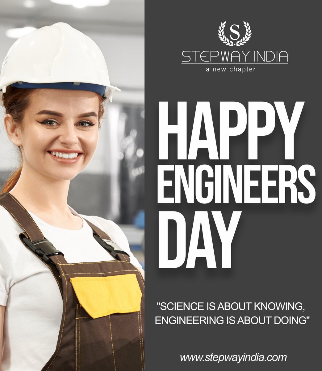 StepwayIndia's tweet photo. We've all heard tales of epic hostel lives, the radical shift from one career to another, the craftsmen of our societies. Wishing all the engineers and would be a happy engineer's day!
#EngineerDay2020 #Engineering #EngineersOfTheFuture #Engineeringlife https://t.co/qEF7TKkmMY