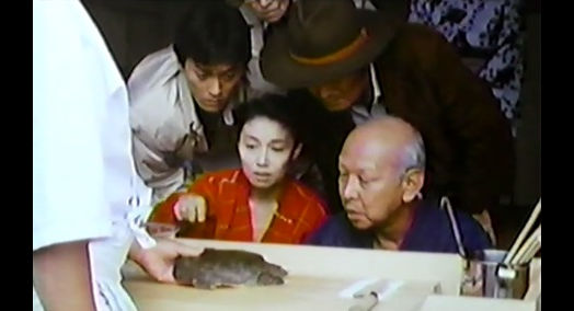 ばぶりっくぷれっしゃー 9月15日 は すっぽんの日 ああっ危ない危ない 注意して貰わんとアンタ すっぽんの歯ちゅうのは一枚刃で カミソリみたいに鋭いんですわ こんな指なんか スパーッと 食いちぎられちまう 大滝秀治 宮本信子 山崎努 渡辺