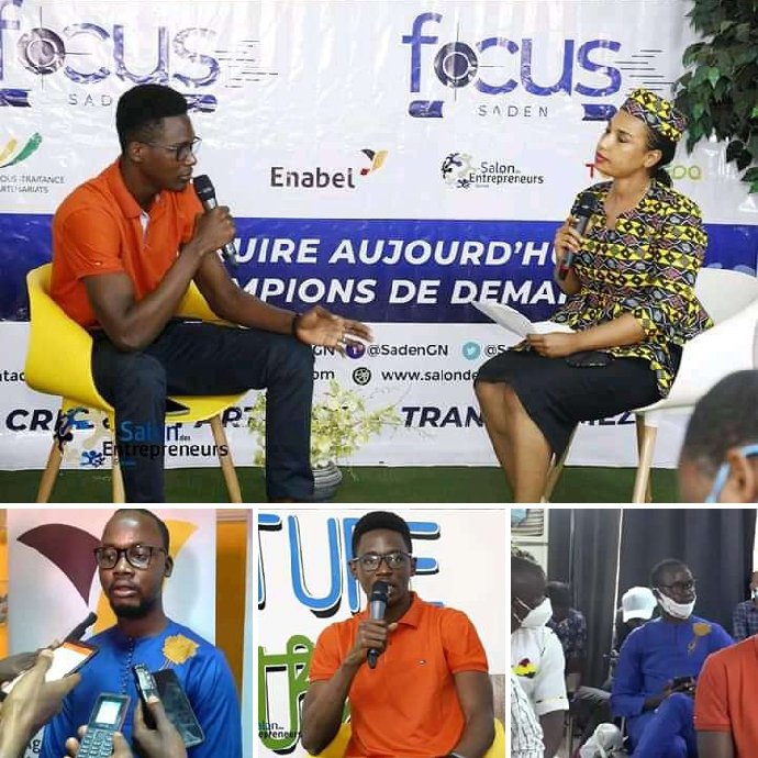 iMataGn's tweet photo. FOCUS SADEN: ZOOM SUR IMATA
Ce week-end, nous avons eu l'honneur  de présenter notre solution au public, un bracelet électrique lié à une application mobile qui facilite le respect de la distanciation sociale en milieu professionnel.
Nous remercions nos partenaires: @SADEN_GN... https://t.co/ghA7k6kIps