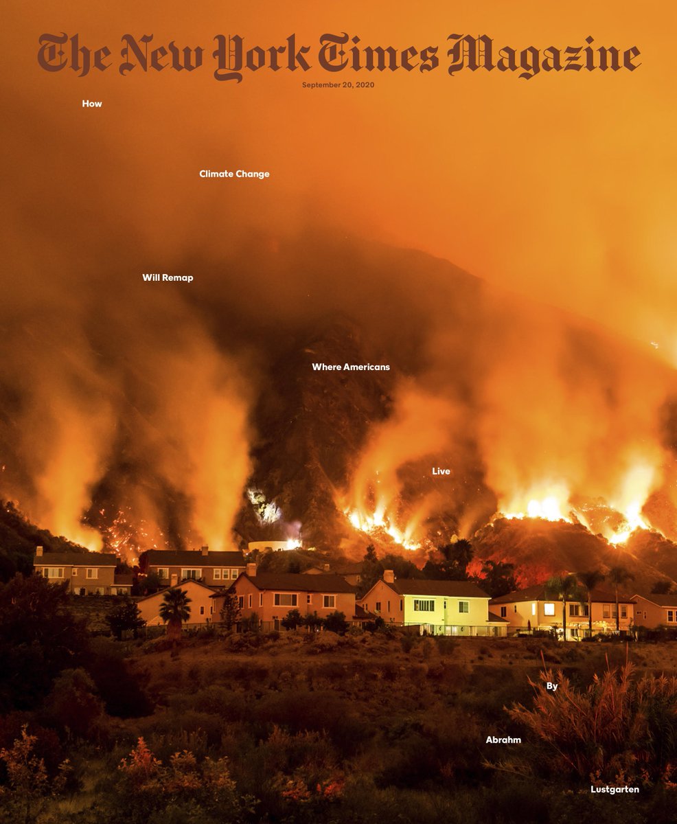 For two years,  @AbrahmL has been reporting on how climate change will force people across the world to migrate. This story, on climate displacement in America, was finished as wildfires raged only miles from his own family’s house in California.  https://nyti.ms/33BAYye 
