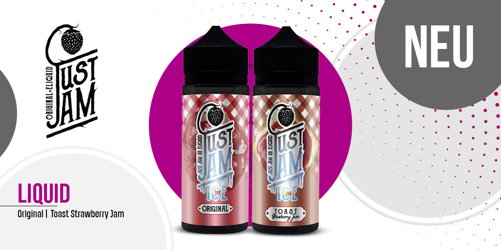 dampftbeidir_de's tweet photo. "Just Jam" is back 😍🍞🍓
Diesmal on Ice als Shortfill in einer 120ml Falsche 🧊🥶
>>LINK: https://t.co/tKCaXA9jmb << https://t.co/U2NamJlPmx