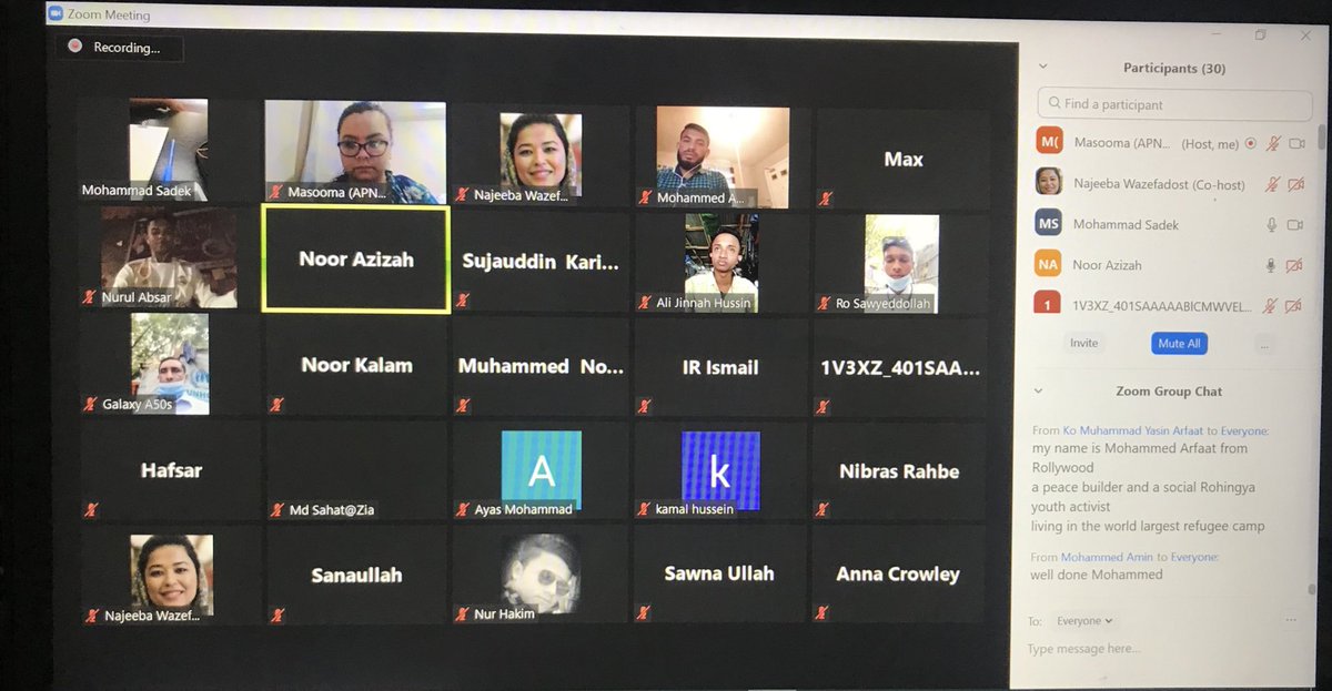 Masooma59075745's tweet photo. #APNOR todayβs Consultation On #Rohingya Refugee Realities, Diaspora from #Australia #Bangladesh #NewZealand #Malaysia joined #APNOR board and discussed facing realities by #Rohingya refugees. https://t.co/W32i2AIQjm